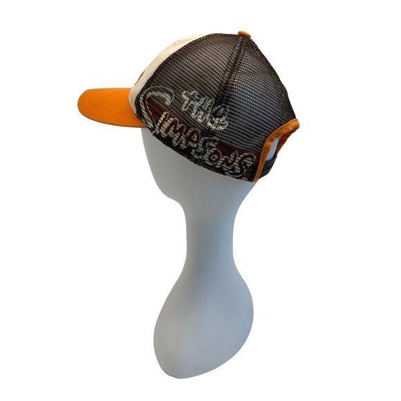 The Simpsons Old School Homer Brown Bio Domes Baseball Cap Hat Sz Kids - Picture 5 of 11